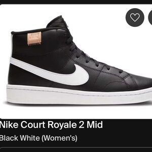 Nike Court Royale 2 Mid Black and White High-Tops
